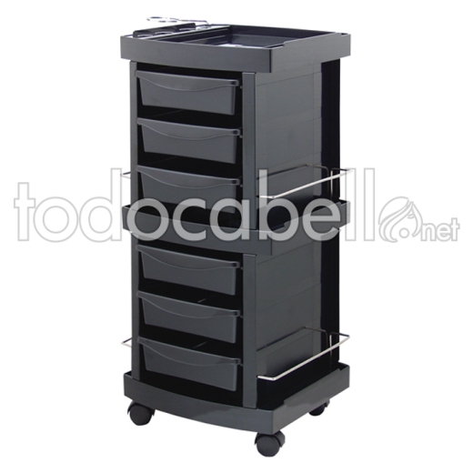 CARRELLO AUSILIARIO MOD.GIO NERO 38X38X90