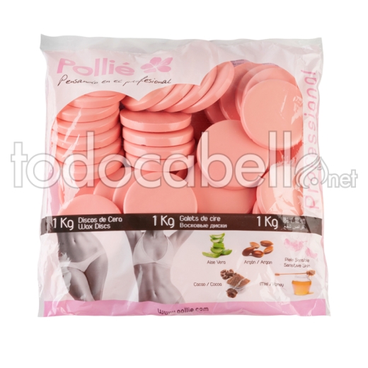 CONFEZIONE DI DISCHI DI CERA ROSA - PELLI SENS