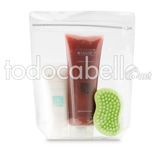 KIT SCRUB VISO, SCRUB CORPO E SPUGNA DI GOMMA