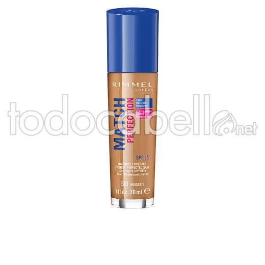 Rimmel London Match Perfection Foundation ref 501-noisette 30 Ml