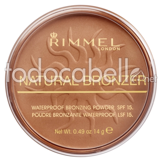 Rimmel London Natural Bronzer Spf15 ref 021-sunlight 14 Gr