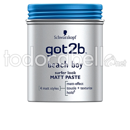 Schwarzkopf Got2b Beach Boy Matt Paste Sufer Look 100 Ml