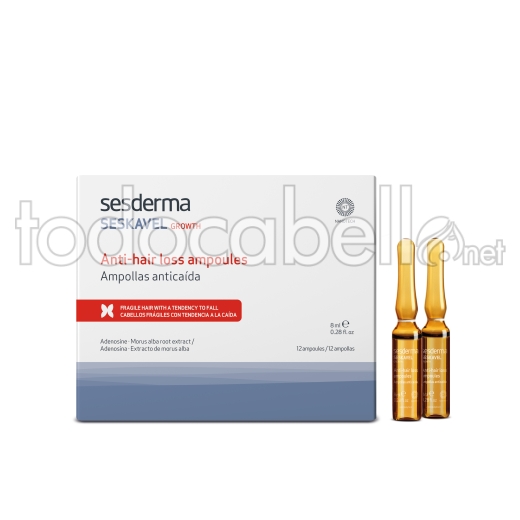 Sesderma Seskavel Growth Ampollas Anticaída 12 X 8 Ml