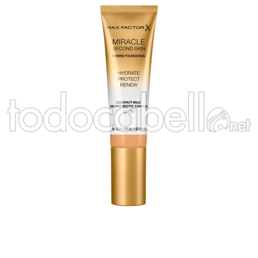 Max Factor Miracle Touch Second Skin Found.spf20 ref 6-golden Medium 30 Ml