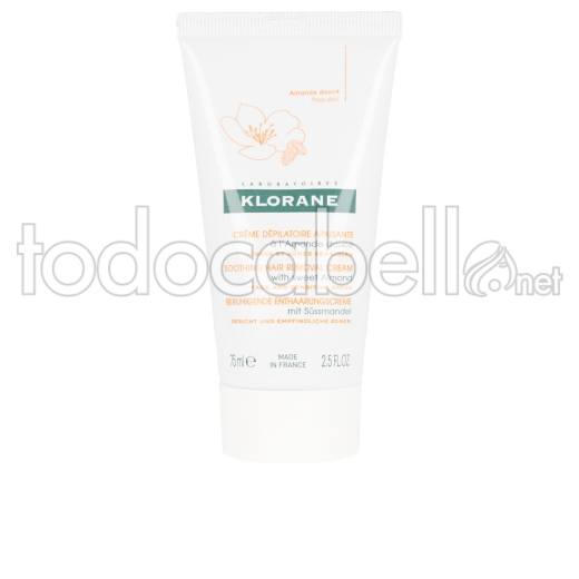 Klorane Soothing Hair Removal Cream With Sweet Almond 75 Ml