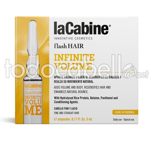 La Cabine Flash Hair Infinite Volume  7 X 5ml                 