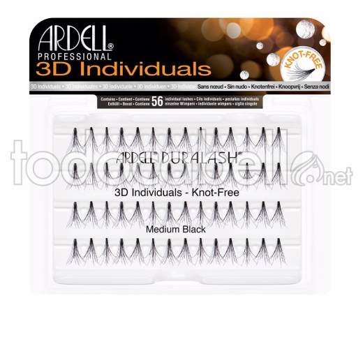 Ardell Pestañas Postizas 3d Individuales ref medium Black