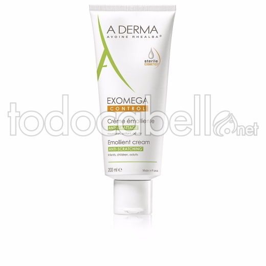 A-derma Exomega Control Crema Emoliente Anti-irritación 200 Ml