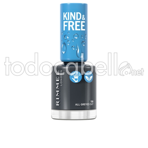 Rimmel London Kind & Free Nail Polish ref 158-all Greyed Out 8 Ml