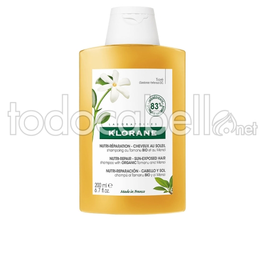 Klorane Polysianes Monoï Y Tamanu Bio Champú Nutritivo 200 Ml