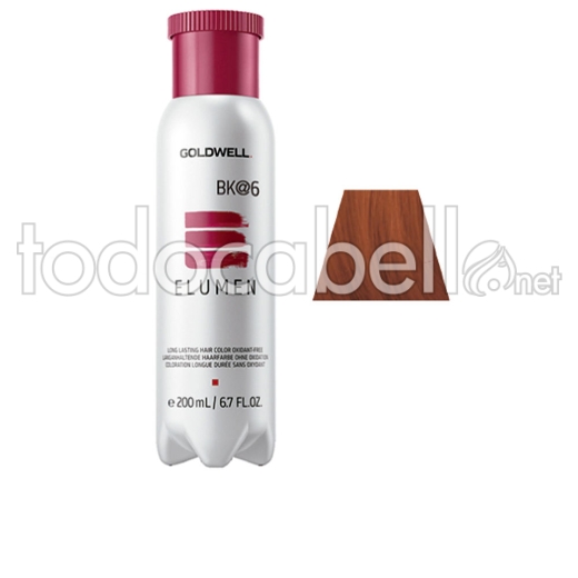 Goldwell Elumen Long Lasting Hair Color Oxidant Free #bk@6 200 Ml