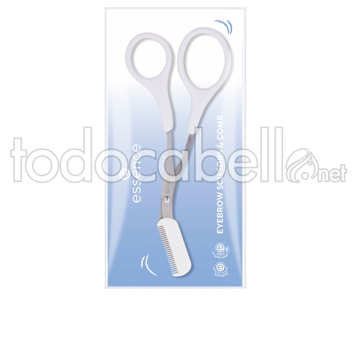 Essence Eyebrow Scissors & Comb Tijeras Y Peine Para Cejas 1 U