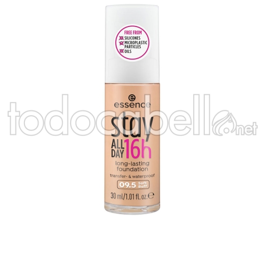 Essence Stay All Day 16h Base De Maquillaje De Larga Duración ref 09,5- Soft Buff 30 Ml