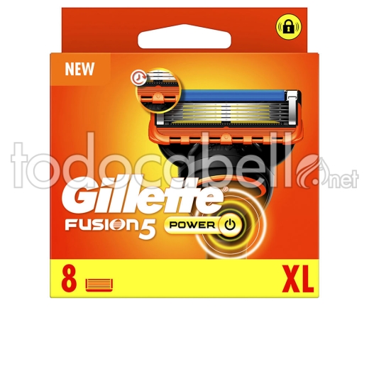 Gillette Fusion 5 Power Cargador 8 Recambios