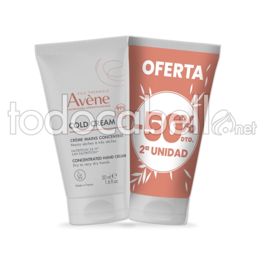 Avene Cold Cream Crema De Manos Concentrada Dúo 2 X 50 Ml