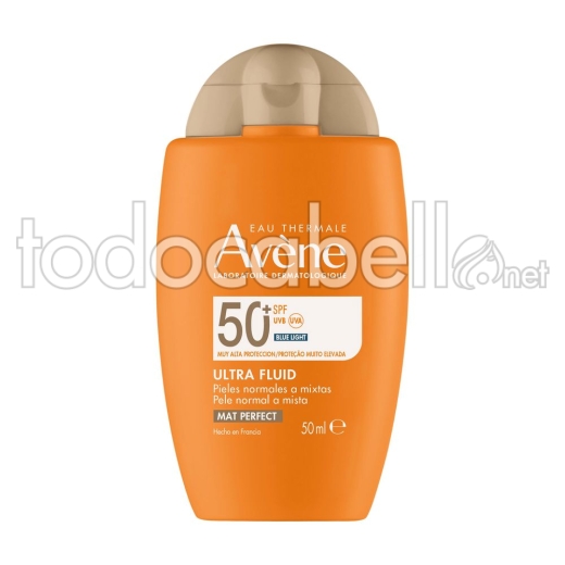 Avene Ultra Fluido Pieles Normales A Mixtas Mat Perfect Spf50 50 Ml