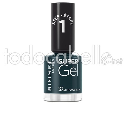 Rimmel London Super Gel Esmalte De Uñas #068-beach House Blue 12 Ml