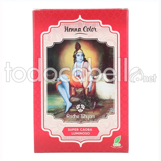 Radhe Shyam Henna En Polvo Super Caoba Luminoso 100g