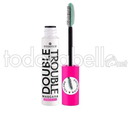 Essence Double Trouble Máscara Voluminizadora ref extra Black 12 Ml