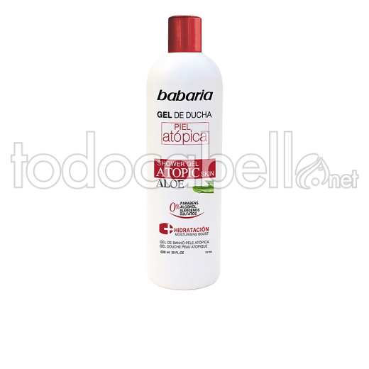 Babaria Piel Atopica Aloe Vera Gel De Ducha 0% 600 Ml