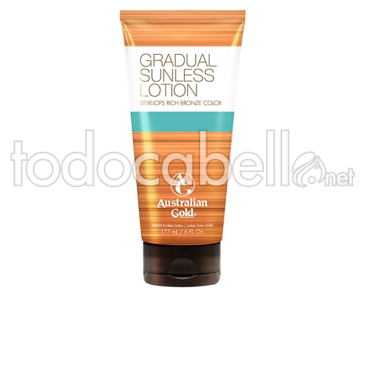 Australian Gold Sunless Gradual Rich Bronze Color Lotion 177 Ml