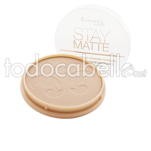 Rimmel London Stay Matte Pressed Powder ref 006-warm Beige 14 Gr