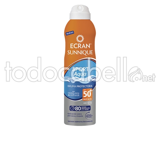 Ecran Sunnique Sport Aqua Bruma Protectora Spf50+ 250ml