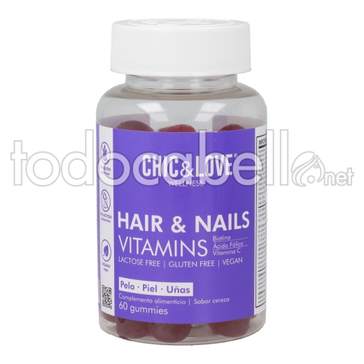 Chic Love Wellness Hair Nails  Vitamins 60 U