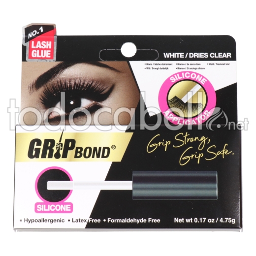 Ebin New York Grip Bond Eyelash Adhesive 5g White Bottle75 Gr