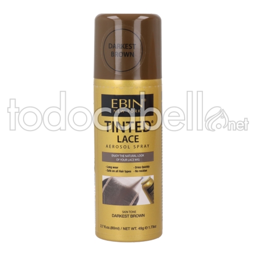 Ebin New York Tinted Lace Darkest Brown Spray 80 Ml