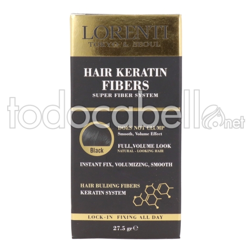 Lorenti Hair Keratin Fibers 27.5gr Black