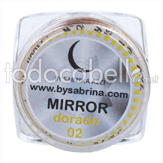 Sabrina Art Deco Mirror Powder Dorado (837)