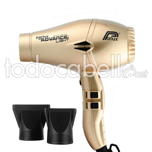 Parlux Dryer Advance ionica e in ceramica di colore Light Gold 2200W