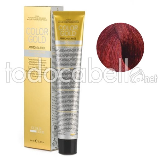 Design Look Color Gold 6.66 Rubio Oscuro Rojo Intenso 100ml