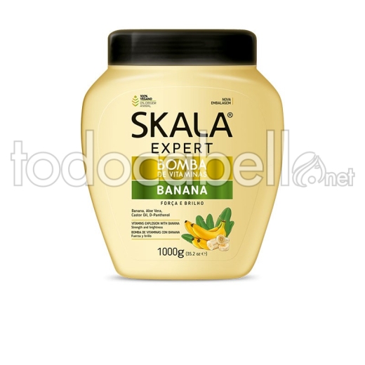 Skala Crema Acondicionadora Bomba De Vitaminas Banana 1000ml