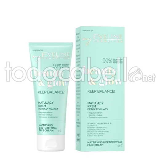 Eveline Crema Facial Matificante y Detoxificante B&G 75ml