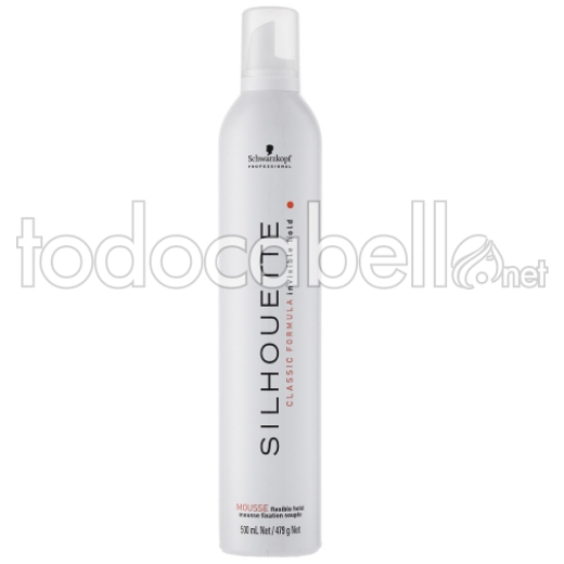 Schwarzkopf Silhouette Mousse puro.  Schiuma flessibile Fissazione 500ml.