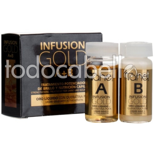 Tahe A + B Infusion d'oro Gloss Enhancer trattamento 2x10ml.