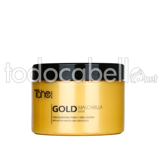 Maschera Tahe Botanico oro.  Maschera con la cheratina pura e 300ml oro liquido