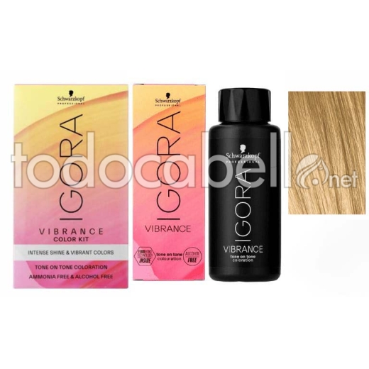 Schwarzkopf Demi-Permanent Dye Igora Vibrance 9´5-5 Toner d'oro 60ml