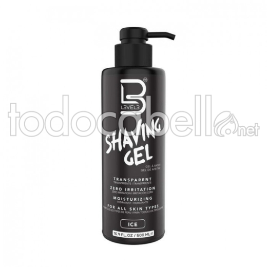 L3V3L Gel de Afeitar Transparente Ice 3 500ml