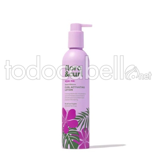 Flora&curl Style me Loción Activadora de Rizos Hibisco Dulce 300ml