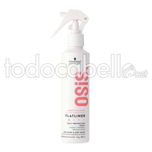 Schwarzkopf NEW Osis + Flatliner raddrizzatura Siero targa speciale 200ml.