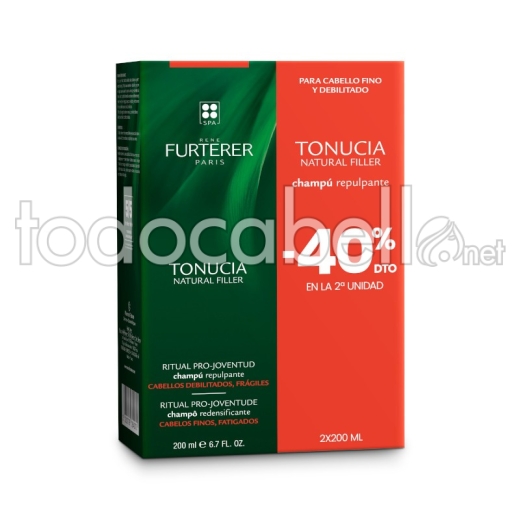 Rene Furterer Tonucia Natural Filler Champú Repulpante Pack 2 X 200 Ml