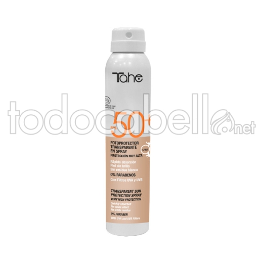 Tahe Fotoprotector transparente en spray fps50 200ml