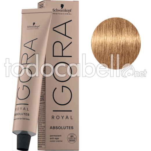 Schwarzkopf Tinte Igora Royal Absolutes Rubio Muy Claro Dorado Natural