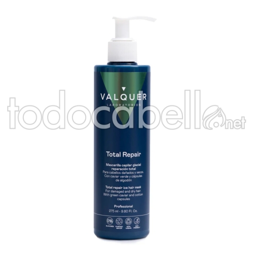 Maschera capillare glaciale riparazione Valquer. Capelli danneggiati 275ml