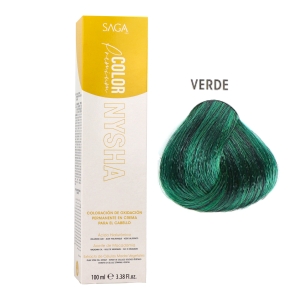 Saga Nysha Color Premium  Color Booster Verde 100 Ml