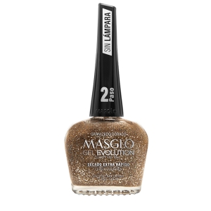 Masglo Esmalte Gel Evolution GRANIZADO DORADO 13,5ml