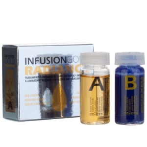 Tahe Infusion d'oro Radiance.  trattamento dei capelli biondi con stoppini 2x10ml